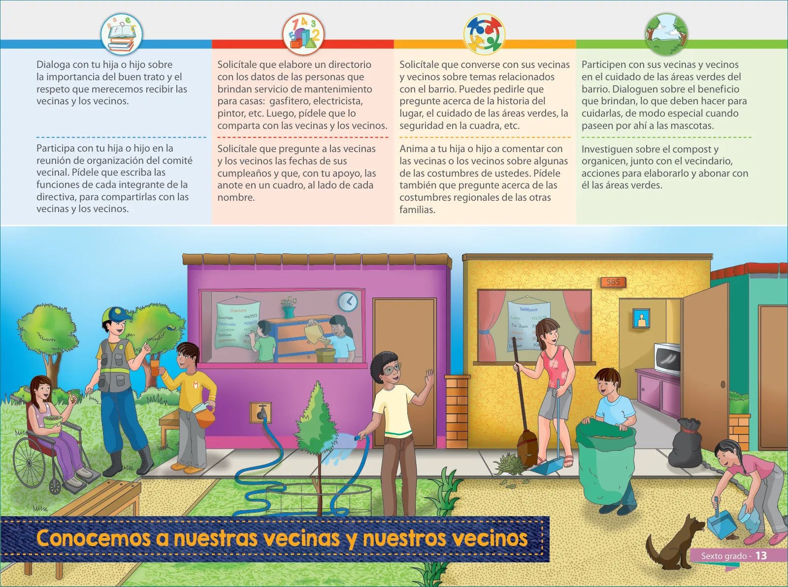 Página 15 de Aprendemos juntos en familia : guía dirigida a madres y padres. Sexto grado de Educación Primaria · 2019