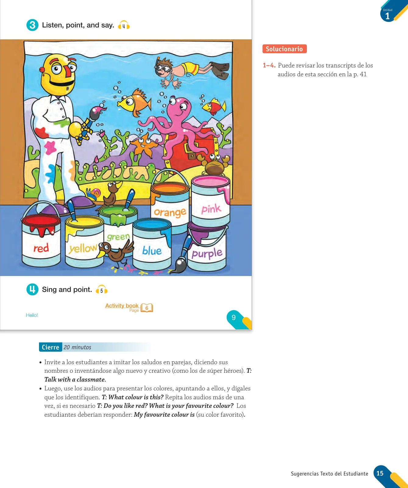 Miniatura página 17 de Inglés – Primero Básico | Student’s Book MINEDUC – Descargar PDF · 2024