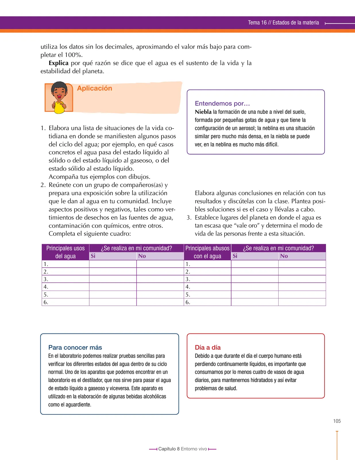 Miniatura página 105 de Ciencias Naturales 8° · Secundaria Activa