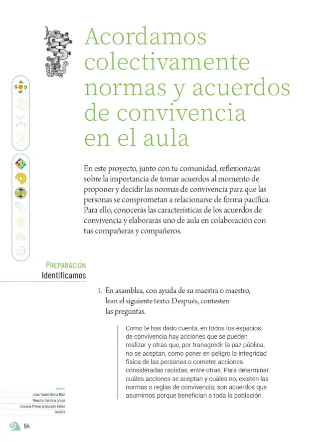 Página 67 de Proyectos de Aula. Libro de Educación Primaria Grado 5° Ciclo Escolar 2025 - 2026