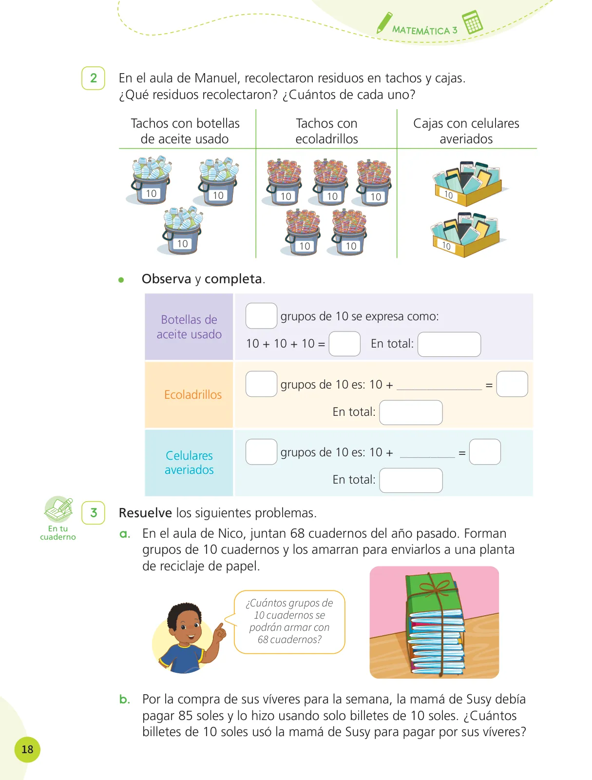 Miniatura página 20 de Cuadernillo de Matemática 3, tercer grado de Primaria · 2023