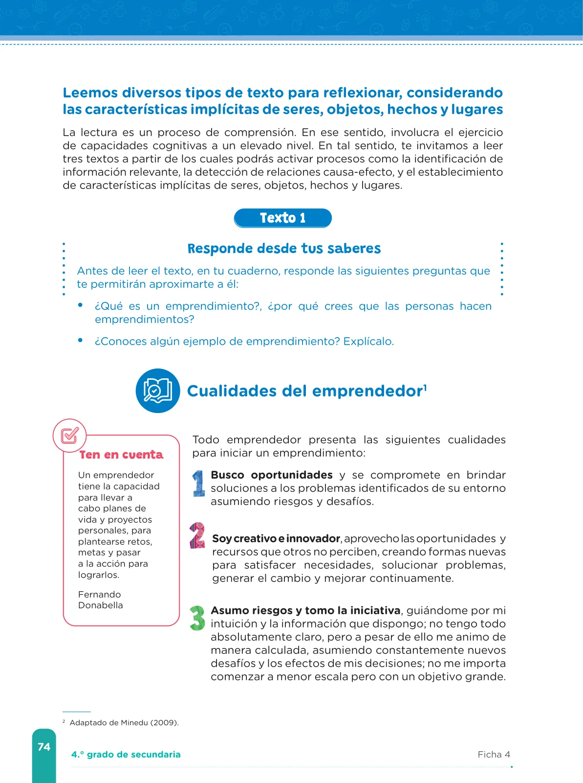 Miniatura página 76 de Fichas de aprendizaje de Comunicación 4 · 2024