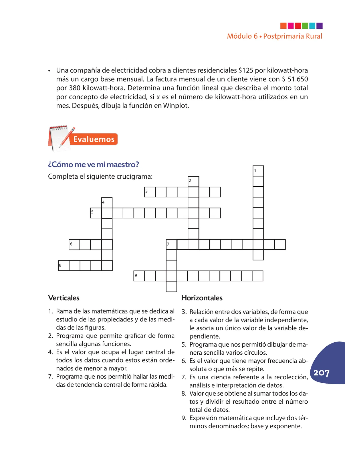 Página 208 de Matematica 9° · Postprimaria
