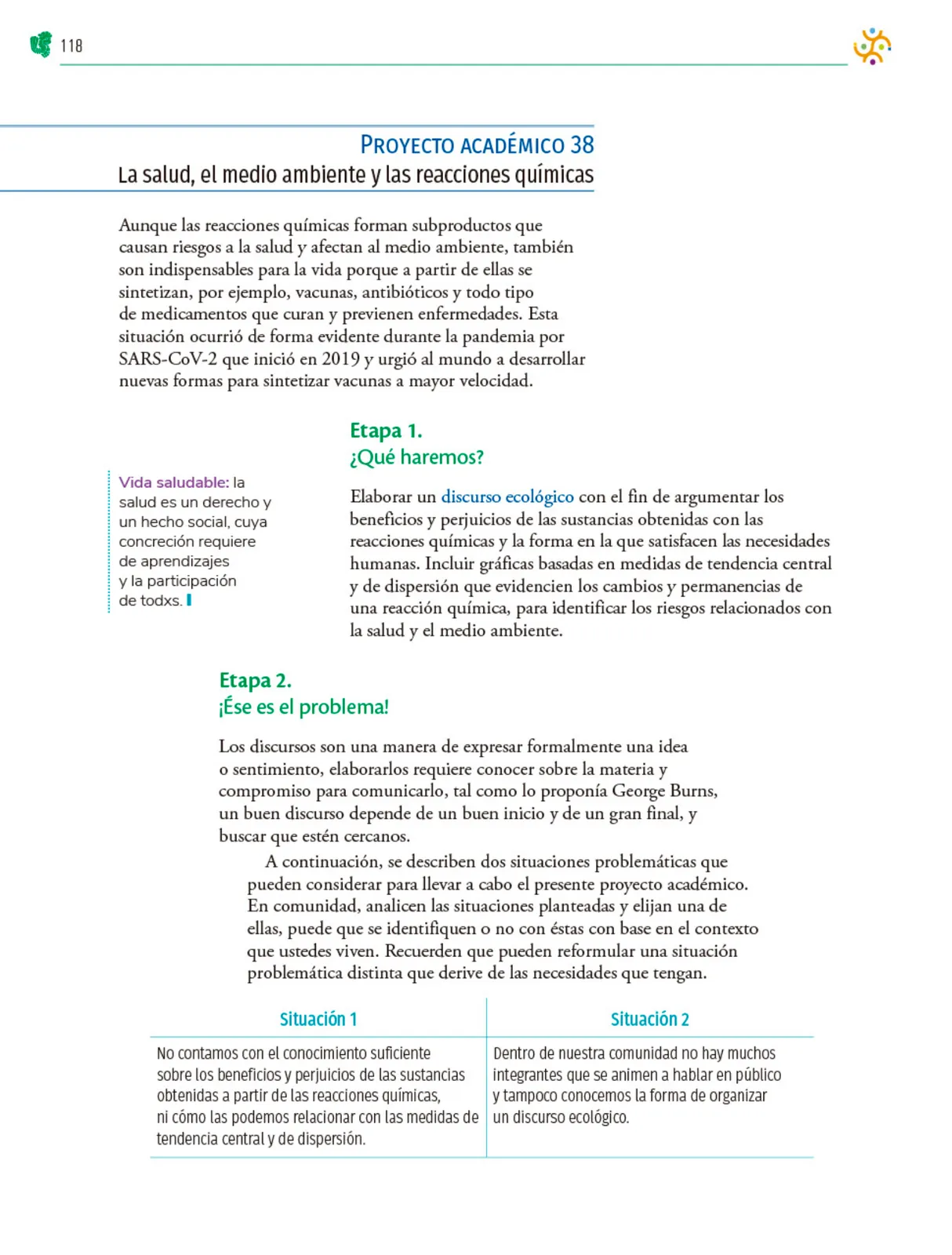 Miniatura página 119 de Colección Nanahuatzin. Nuestro libro de Proyectos.  Tomo III.  Libro de Educación Telesecundaria Grado 3°  Ciclo Escolar 2025 - 2026