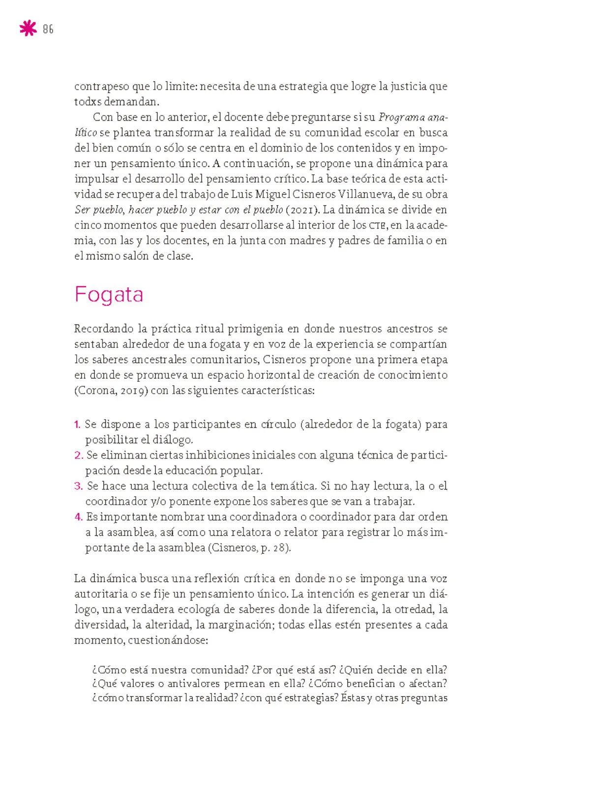 Página 87 de Un libro sin recetas para la maestra y el maestro. Fase 6. Libro de Educación Secundaria Grado 1°, 2°, 3° Ciclo Escolar 2025 - 2026