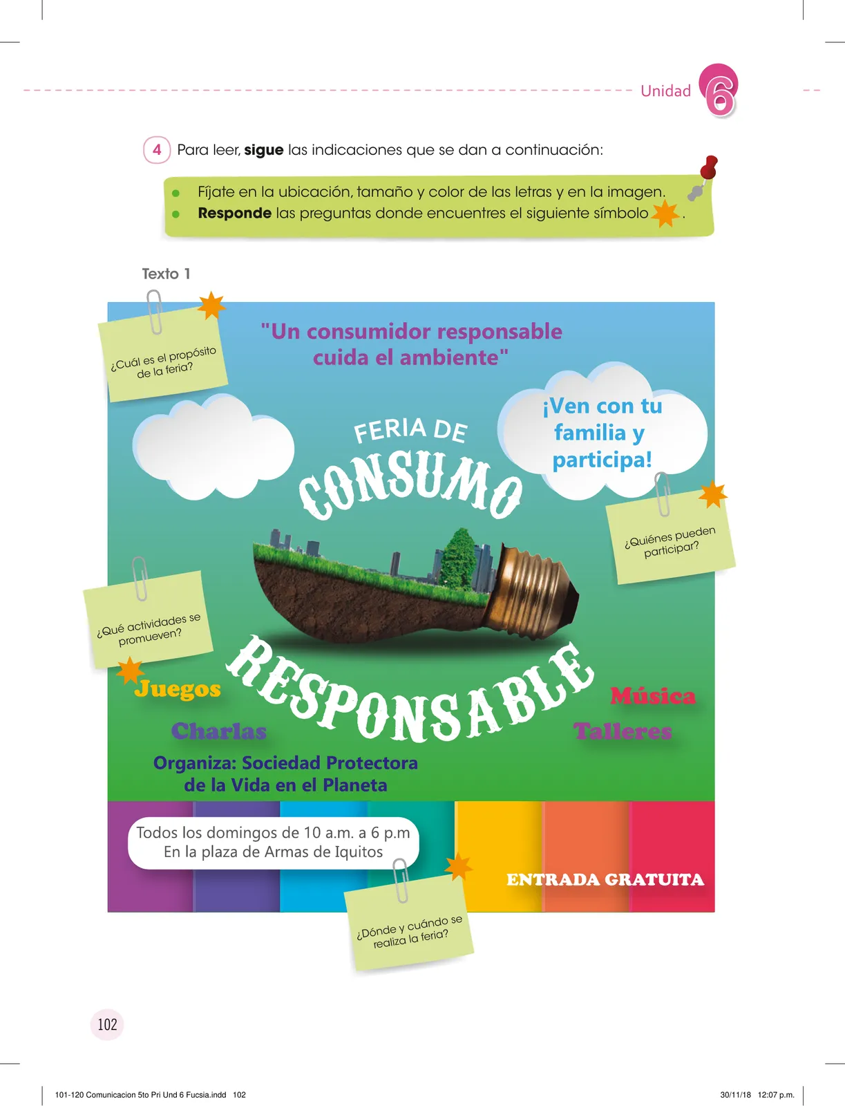 Miniatura página 104 de Comunicación : cuadernillo de trabajo 5 · 2018
