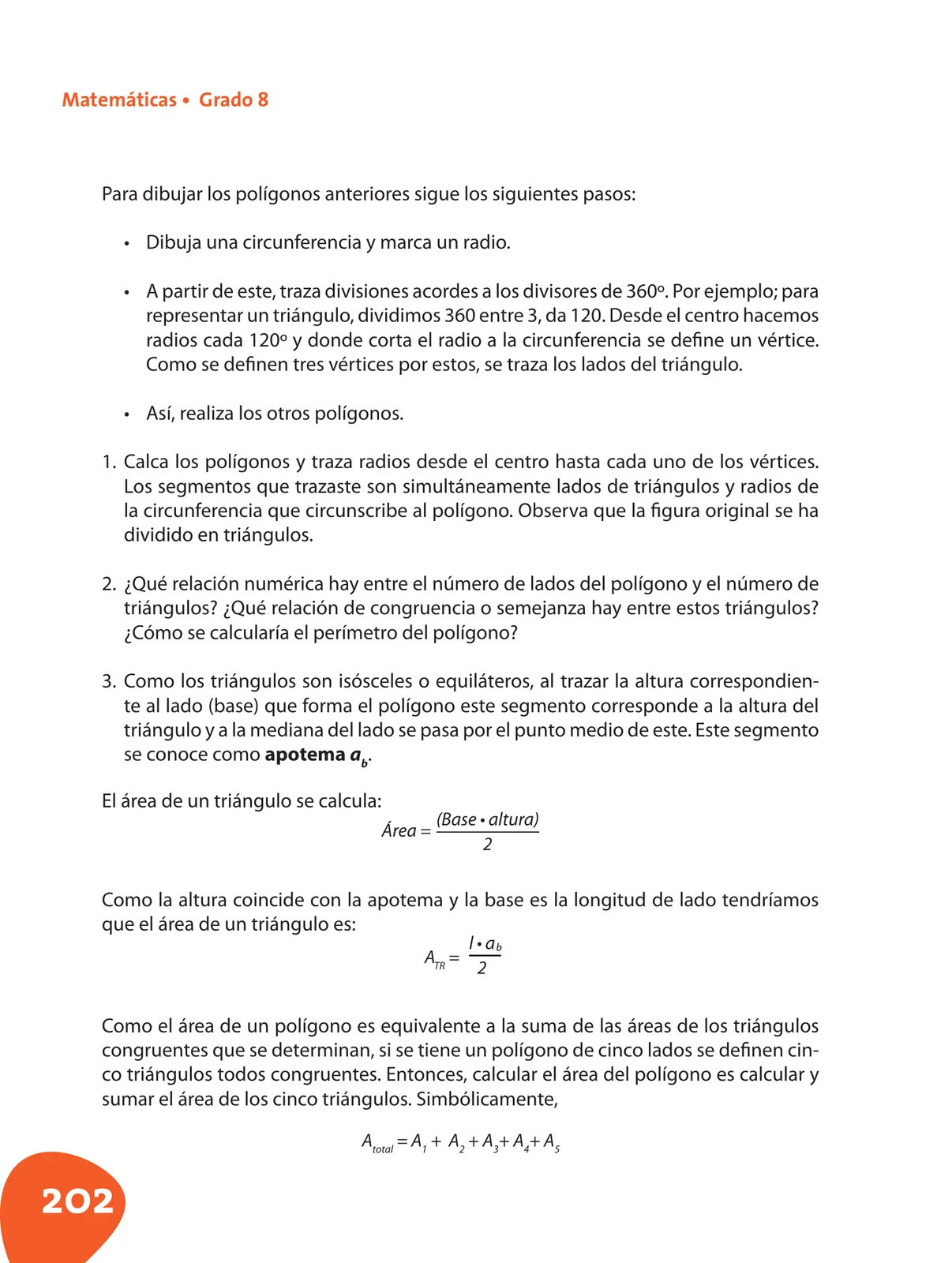 Miniatura página 203 de Matematica 8° · Postprimaria