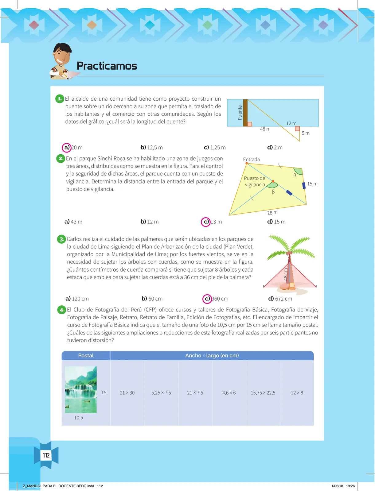Página 114 de Resolvamos problemas 3 : manual para el docente 2018 · 2018