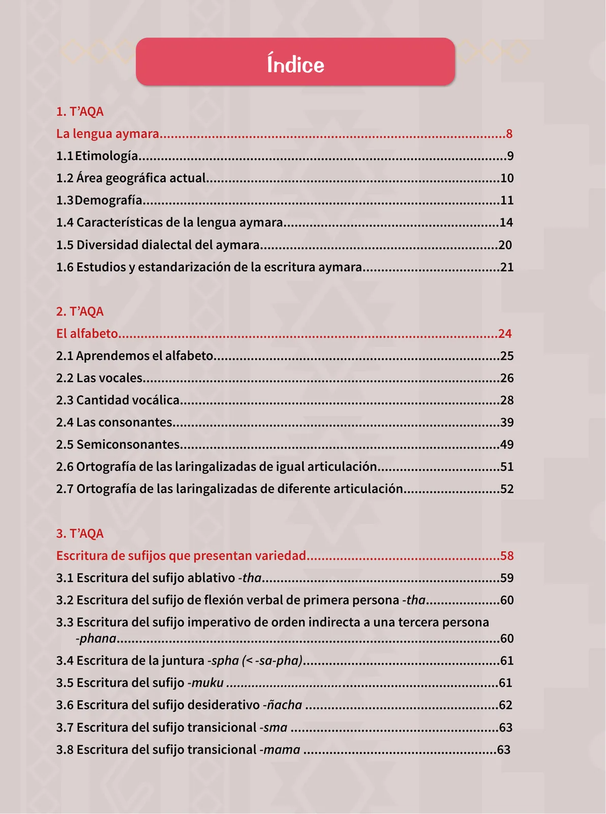 Miniatura página 6 de Aymara arutha chiqapa qillqañataki panka = Manual de escritura Aimara · 2021