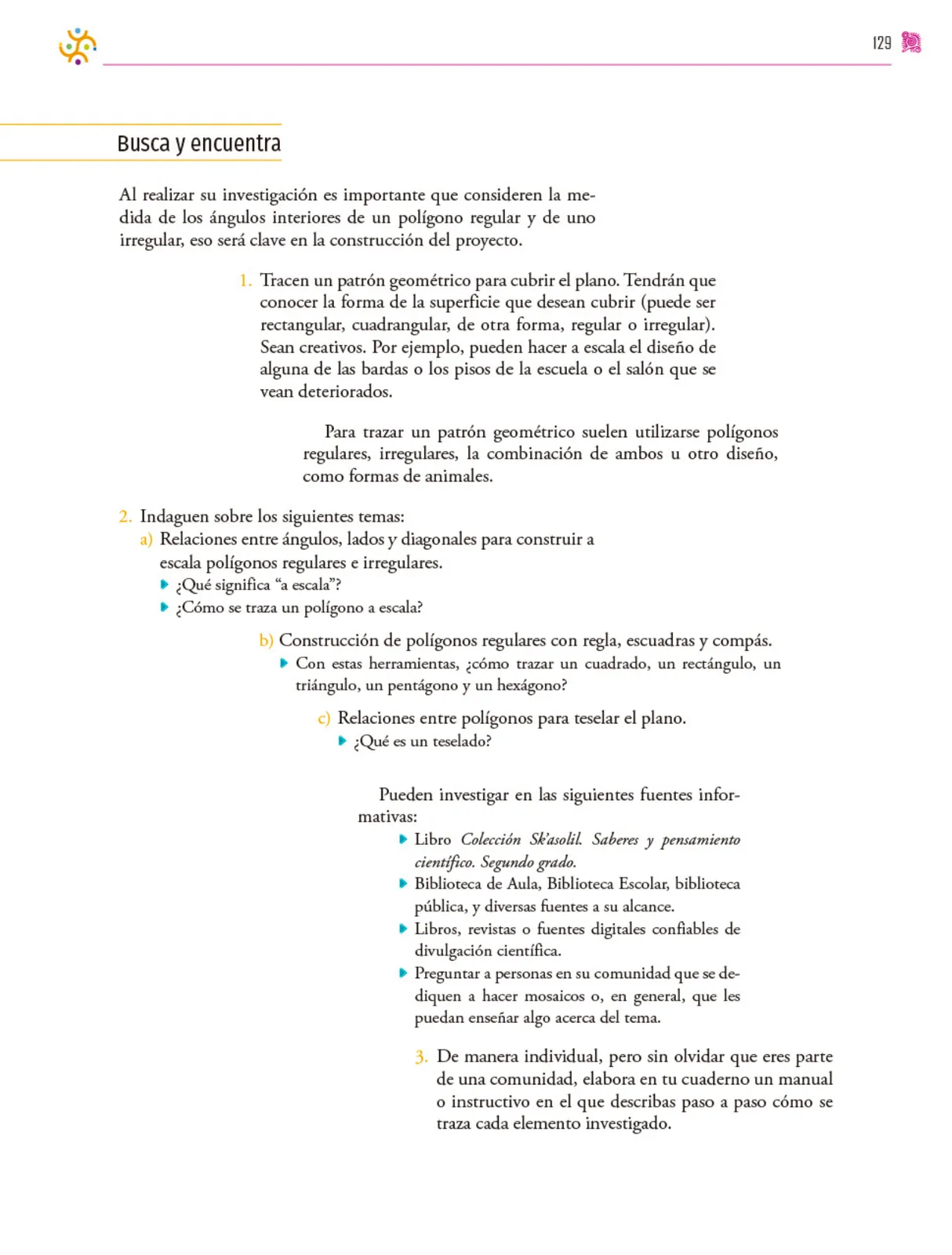 Miniatura página 130 de Colección Sk´asolil. Nuestro libro de proyectos.   Libro de Educación Secundaria Grado 2°  Ciclo Escolar 2025 - 2026