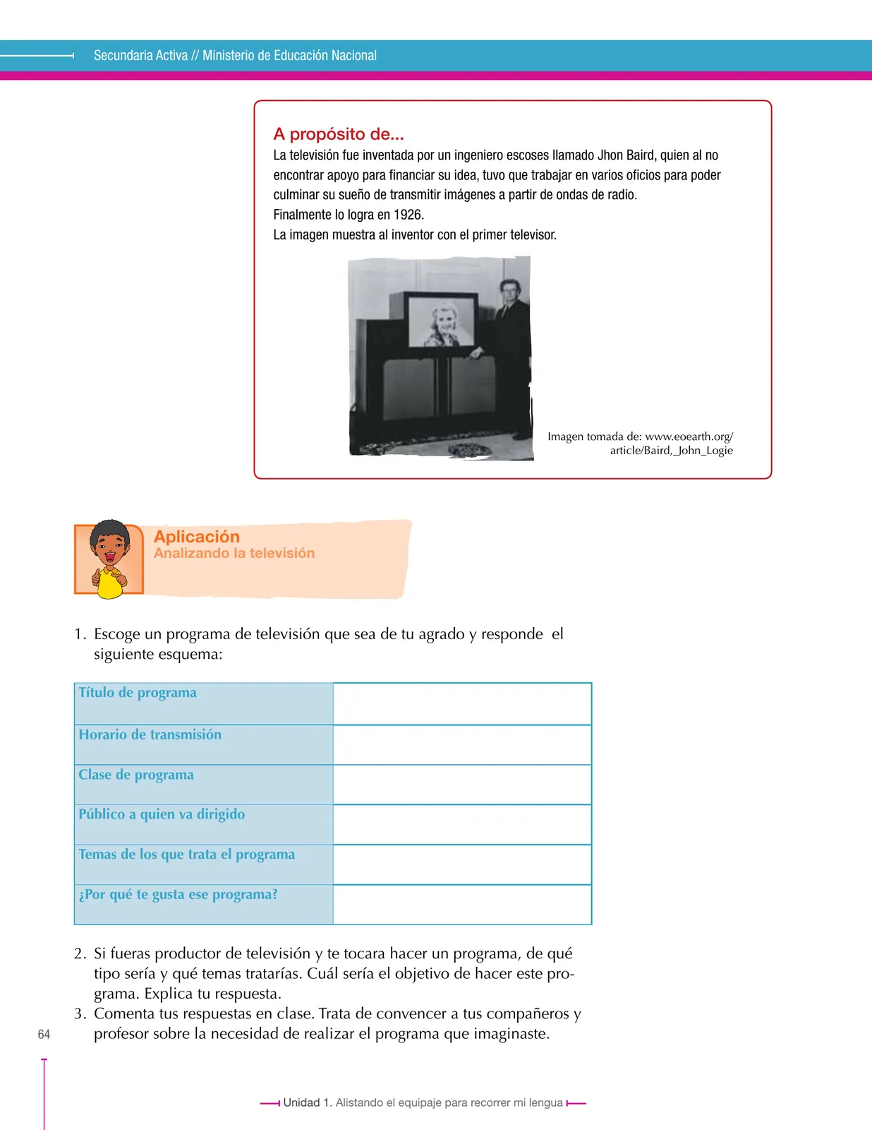 Miniatura página 64 de Lenguaje 7° · Secundaria Activa