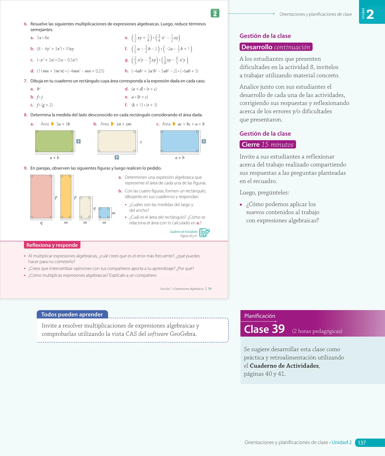Página 139 de Matemática – Octavo Básico | Texto del Estudiante MINEDUC – Descargar PDF · 2024
