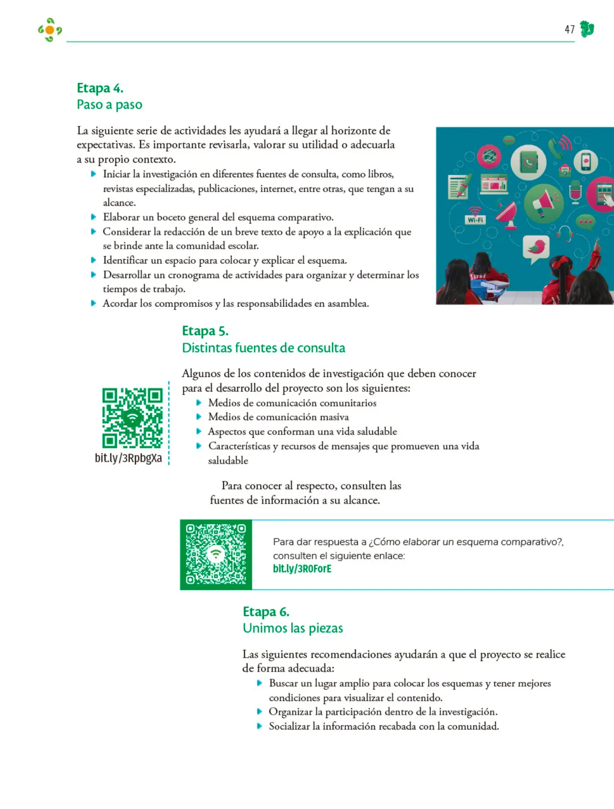 Miniatura página 48 de Colección Ximhai. Nuestro libro de Proyectos.  Tomo III.  Libro de Educación Telesecundaria Grado 1°  Ciclo Escolar 2025 - 2026