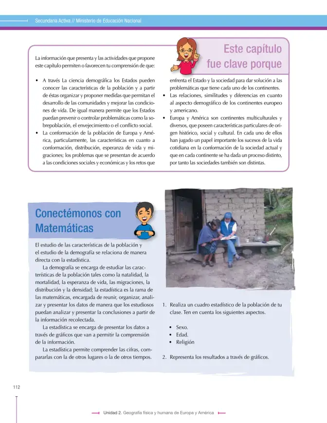 Página 112 de Ciencias Sociales 7° · Secundaria Activa