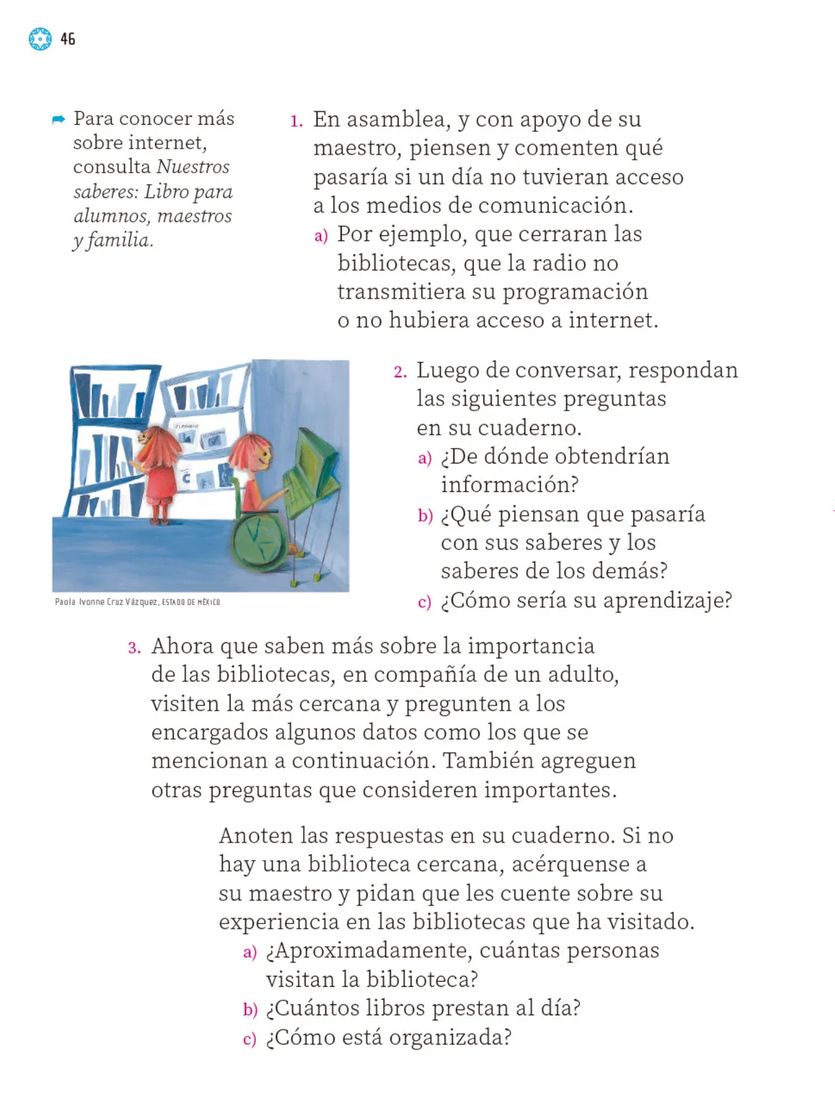 Miniatura página 47 de Proyectos Escolares.   Libro de Educación Primaria Grado 1°  Ciclo Escolar 2025 - 2026