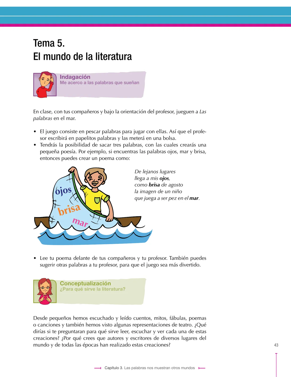 Miniatura página 43 de Lenguaje 6° · Secundaria Activa