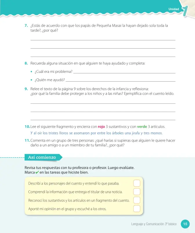 Página 17 de Lenguaje y Comunicación – Tercero Básico | Texto del Estudiante MINEDUC – Descargar PDF · 2024