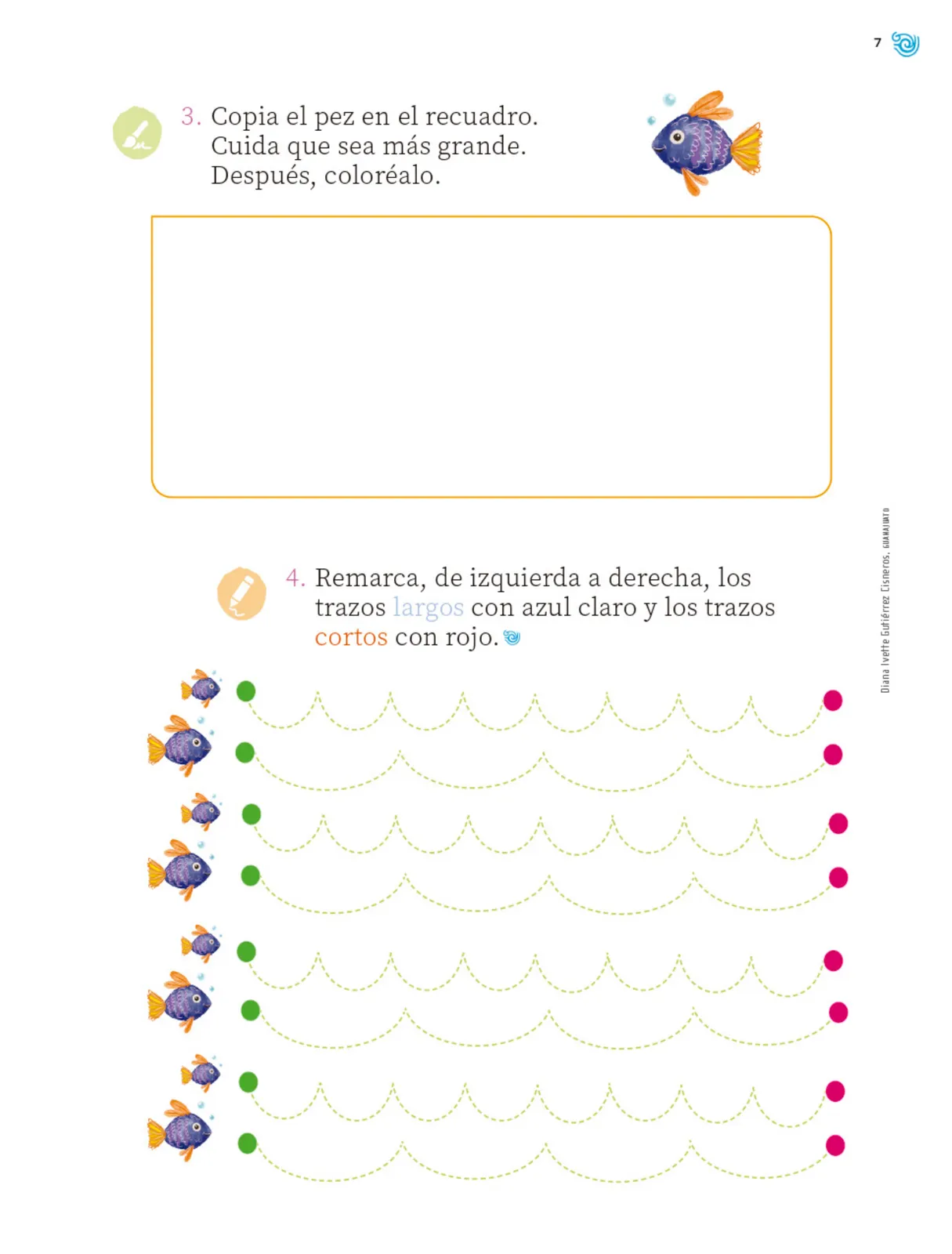 Miniatura página 8 de Múltiples lenguajes. Trazos y números.   Libro de Educación Primaria Grado 1°  Ciclo Escolar 2025 - 2026