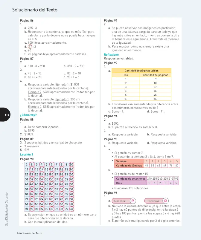 Página 305 de Matemática – Cuarto Básico | Texto del Estudiante MINEDUC – Descargar PDF · 2024