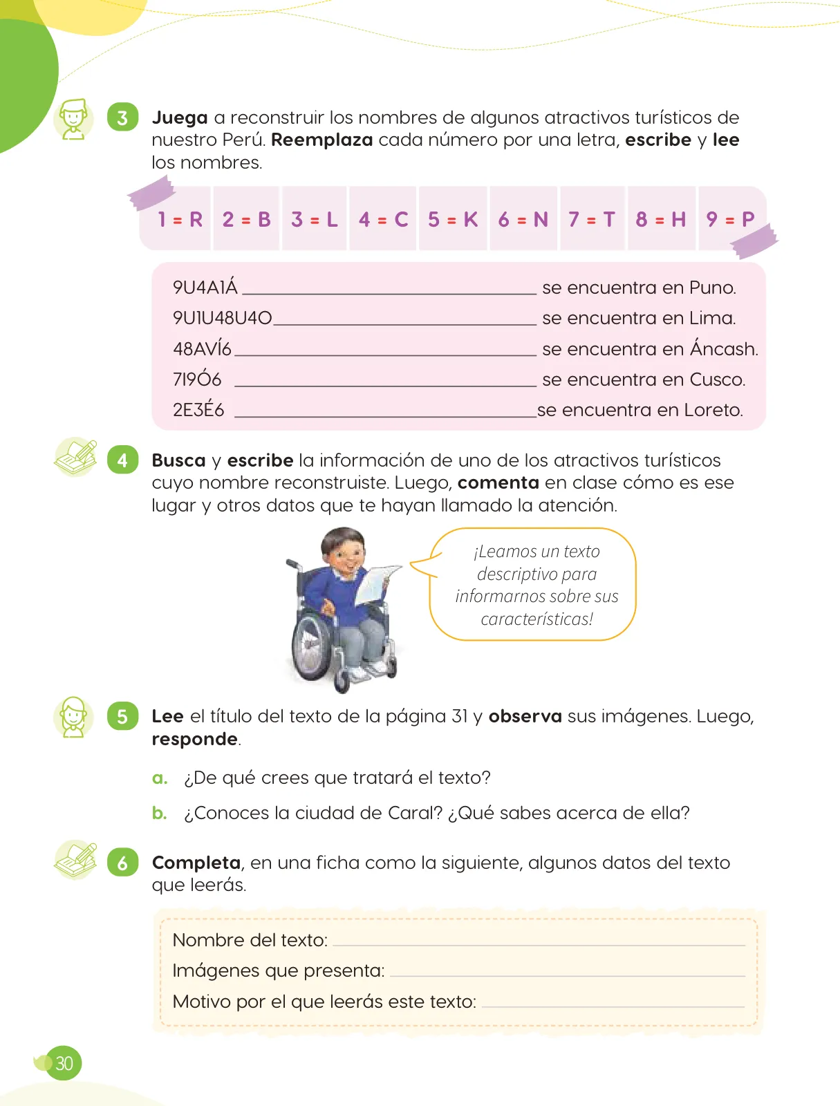 Miniatura página 32 de Cuadernillo de Comunicación 4. Cuarto grado de Primaria · 2024