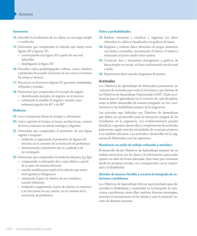 Página 180 de Matemática – Tercero Básico | Texto del Estudiante MINEDUC – Descargar PDF · 2024