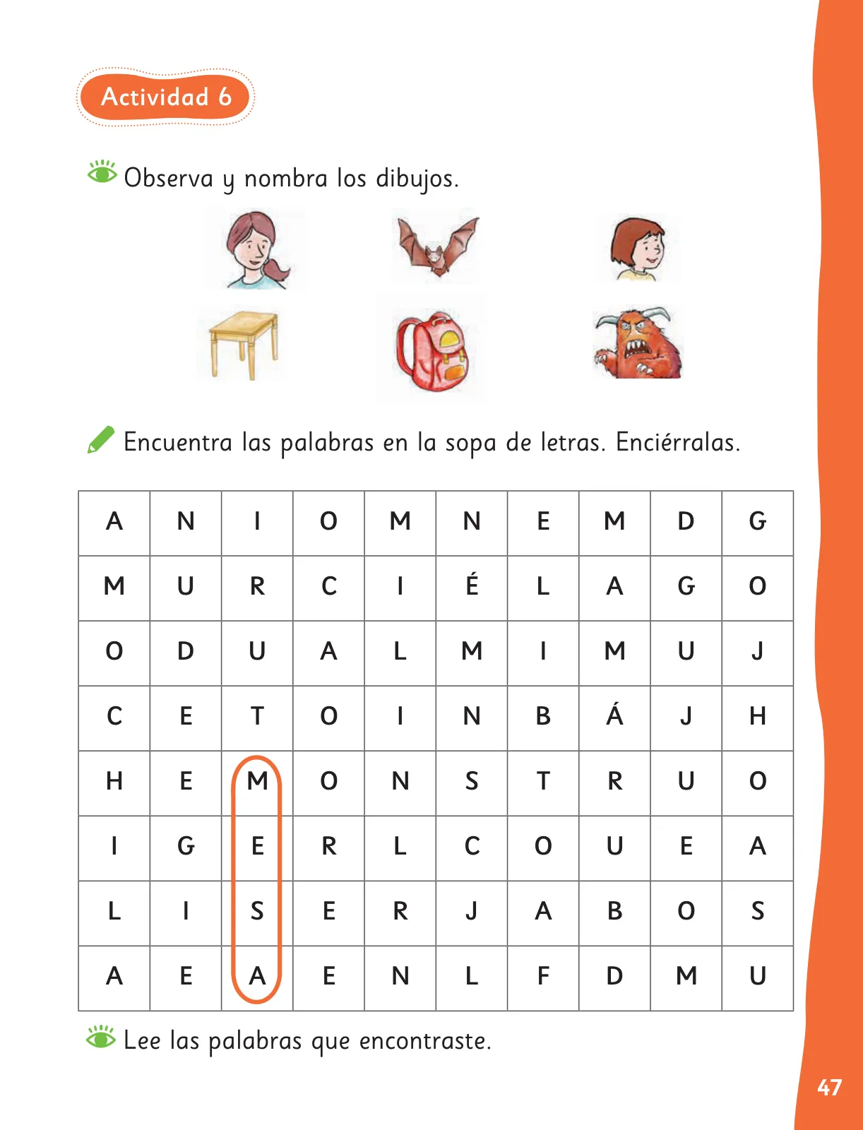 Página 50 de Lenguaje y Comunicación – Primero Básico | Texto del Estudiante MINEDUC – Descargar PDF · 2024
