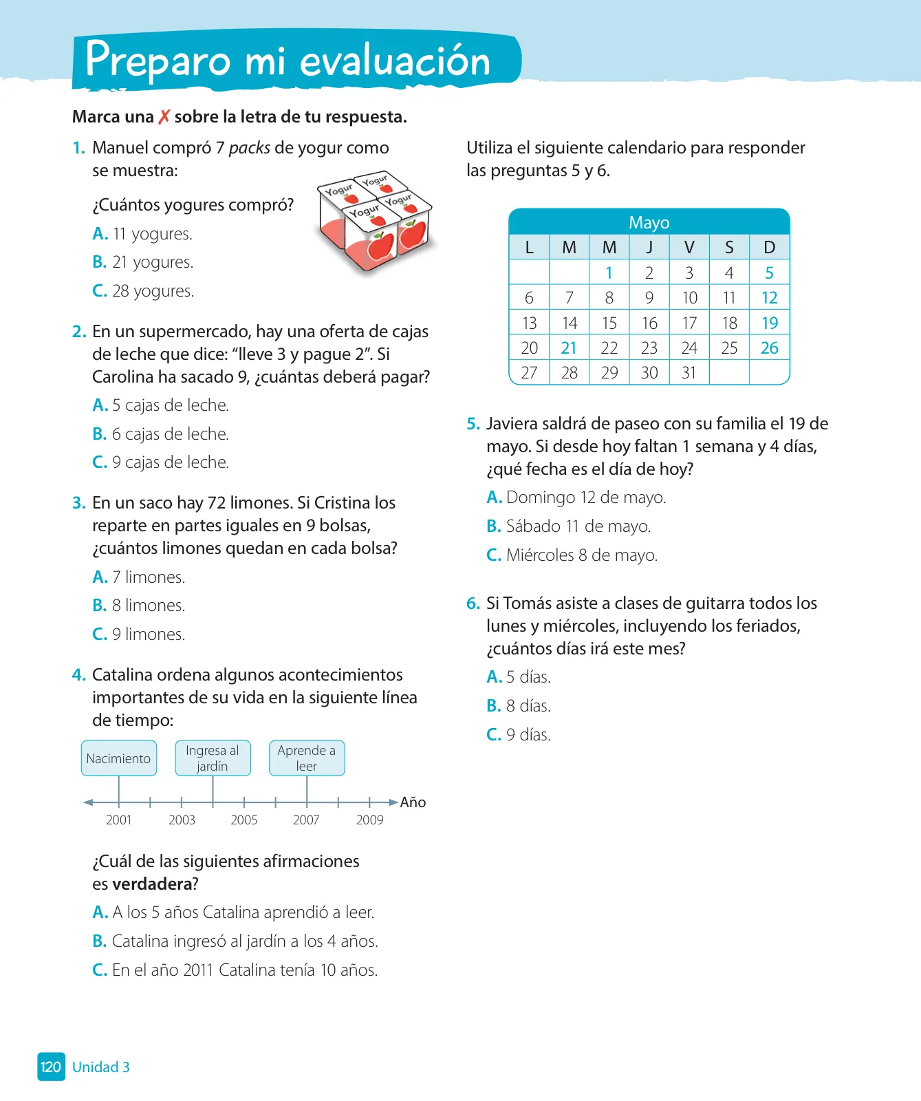 Página 122 de Matemática – Tercero Básico | Texto del Estudiante MINEDUC – Descargar PDF · 2024