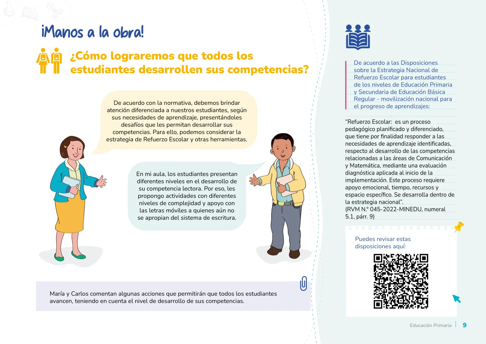 Miniatura página 9 de Orientaciones para el inicio del año escolar 2025 : educación primaria · 2025