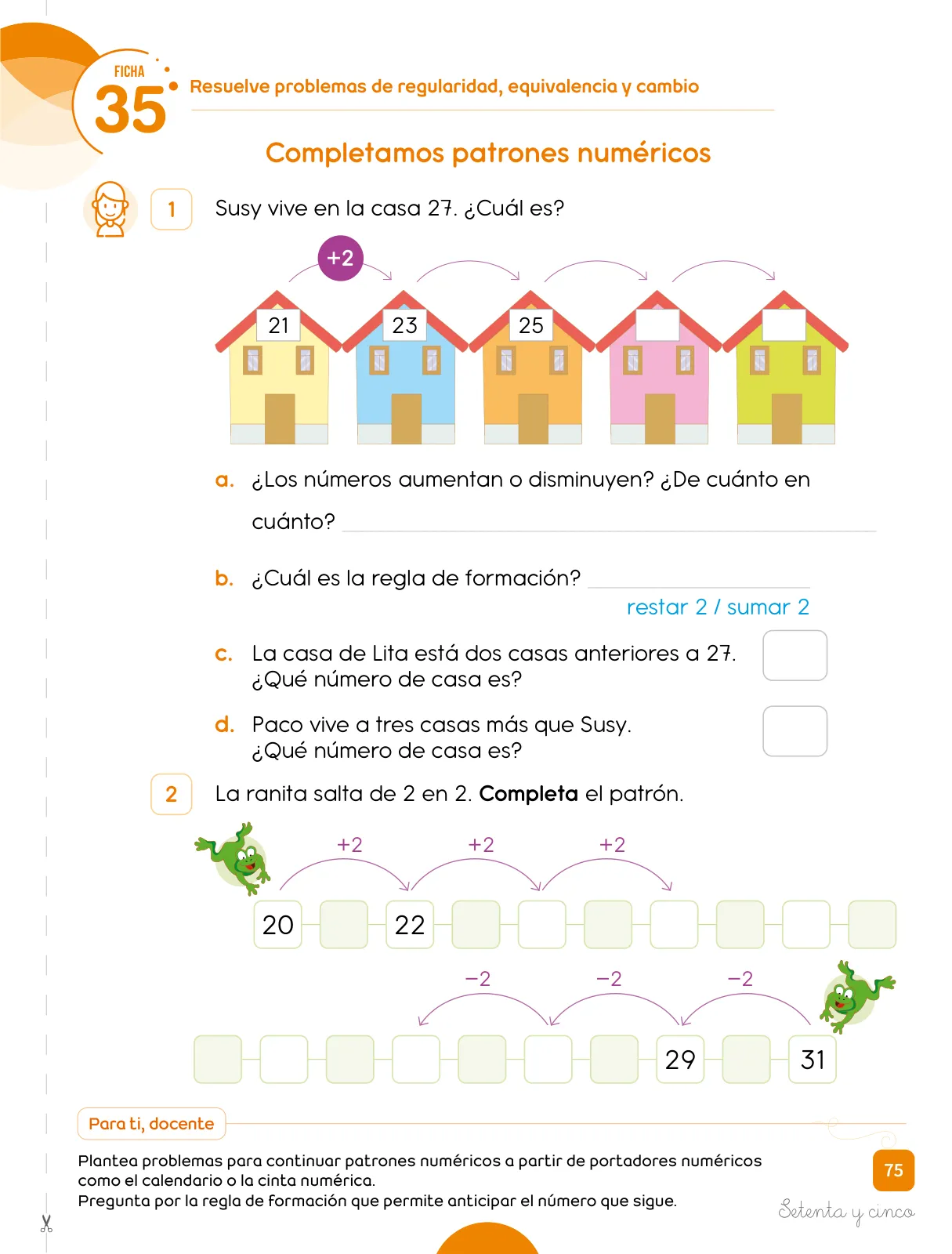 Miniatura página 77 de Cuadernillo de Matemática 2. Segundo grado de Primaria · 2024