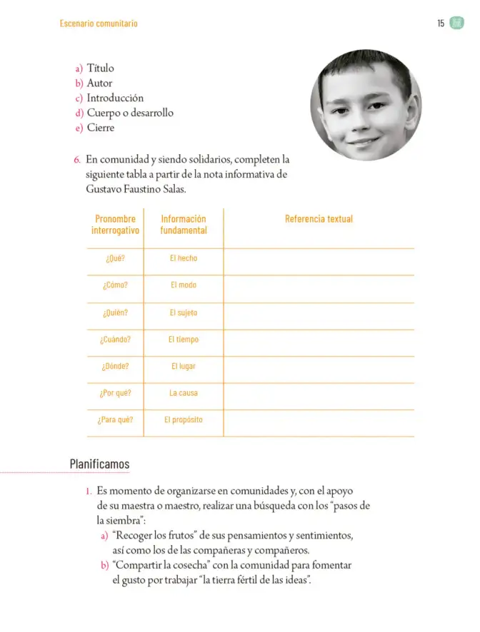 Página 18 de Proyectos Comunitarios. Libro de Educación Primaria Grado 5° Ciclo Escolar 2025 - 2026