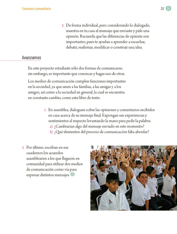 Página 36 de Proyectos Comunitarios. Libro de Educación Primaria Grado 5° Ciclo Escolar 2025 - 2026
