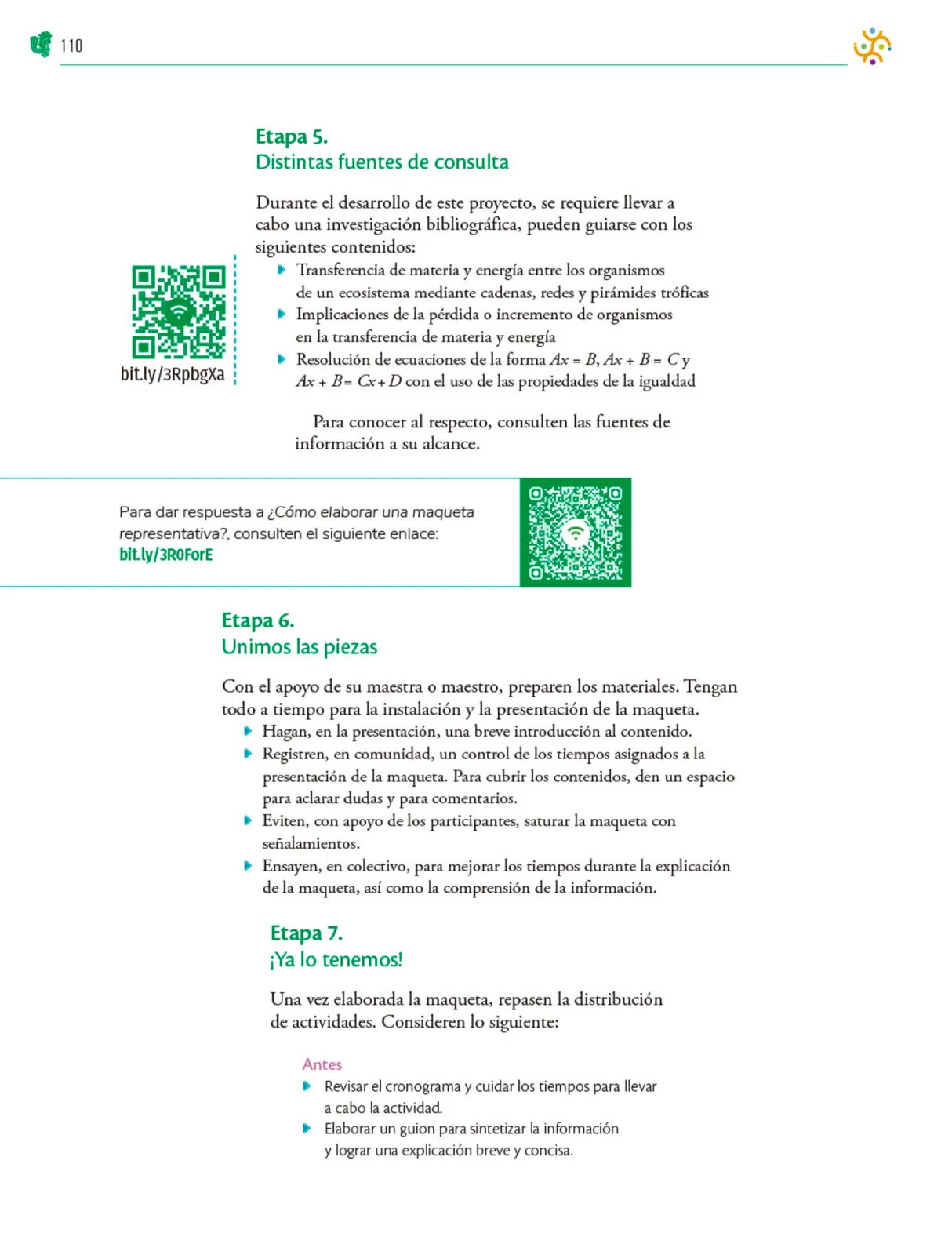 Miniatura página 111 de Colección Ximhai. Nuestro libro de Proyectos.  Tomo II.   Libro de Educación Telesecundaria Grado 1°  Ciclo Escolar 2025 - 2026