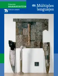 Portada de Colección Nanahuatzin. Múltiples lenguajes.  Libro de Educación Telesecundaria Grado 3°  Ciclo Escolar 2025 - 2026