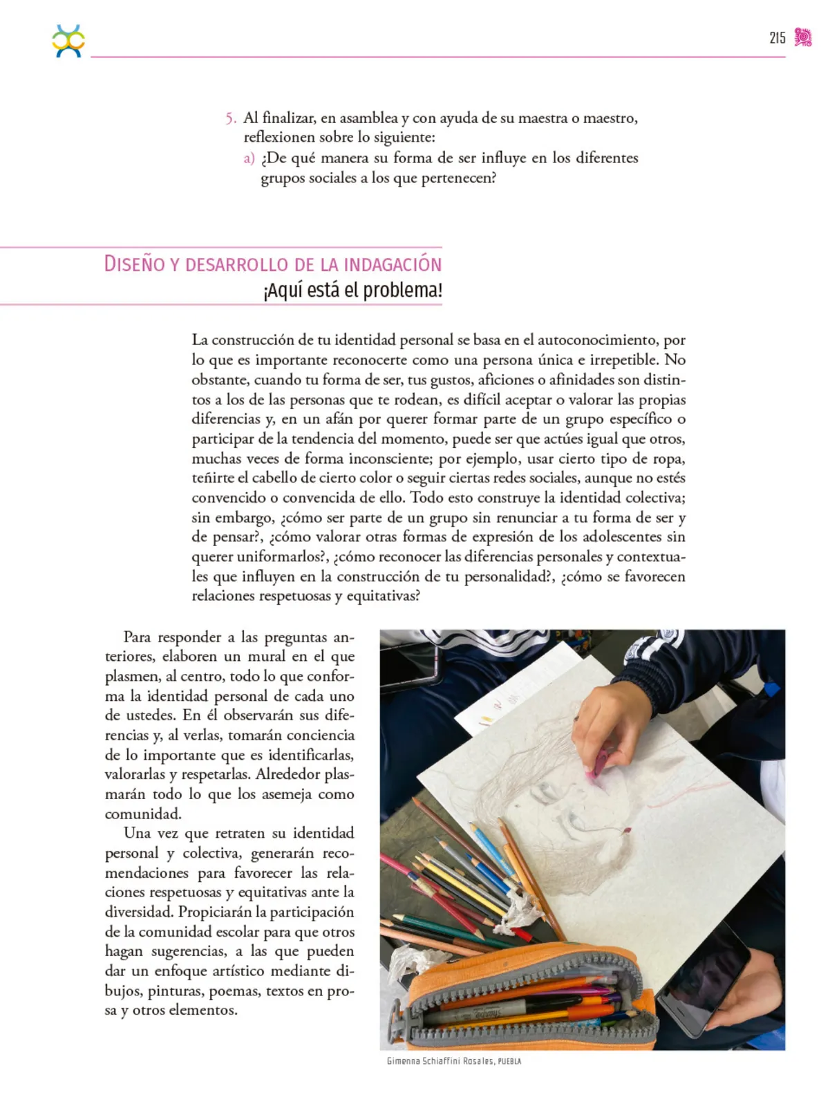Miniatura página 216 de Colección Ximhai. Nuestro libro de proyectos.   Libro de Educación Secundaria Grado 1°  Ciclo Escolar 2025 - 2026