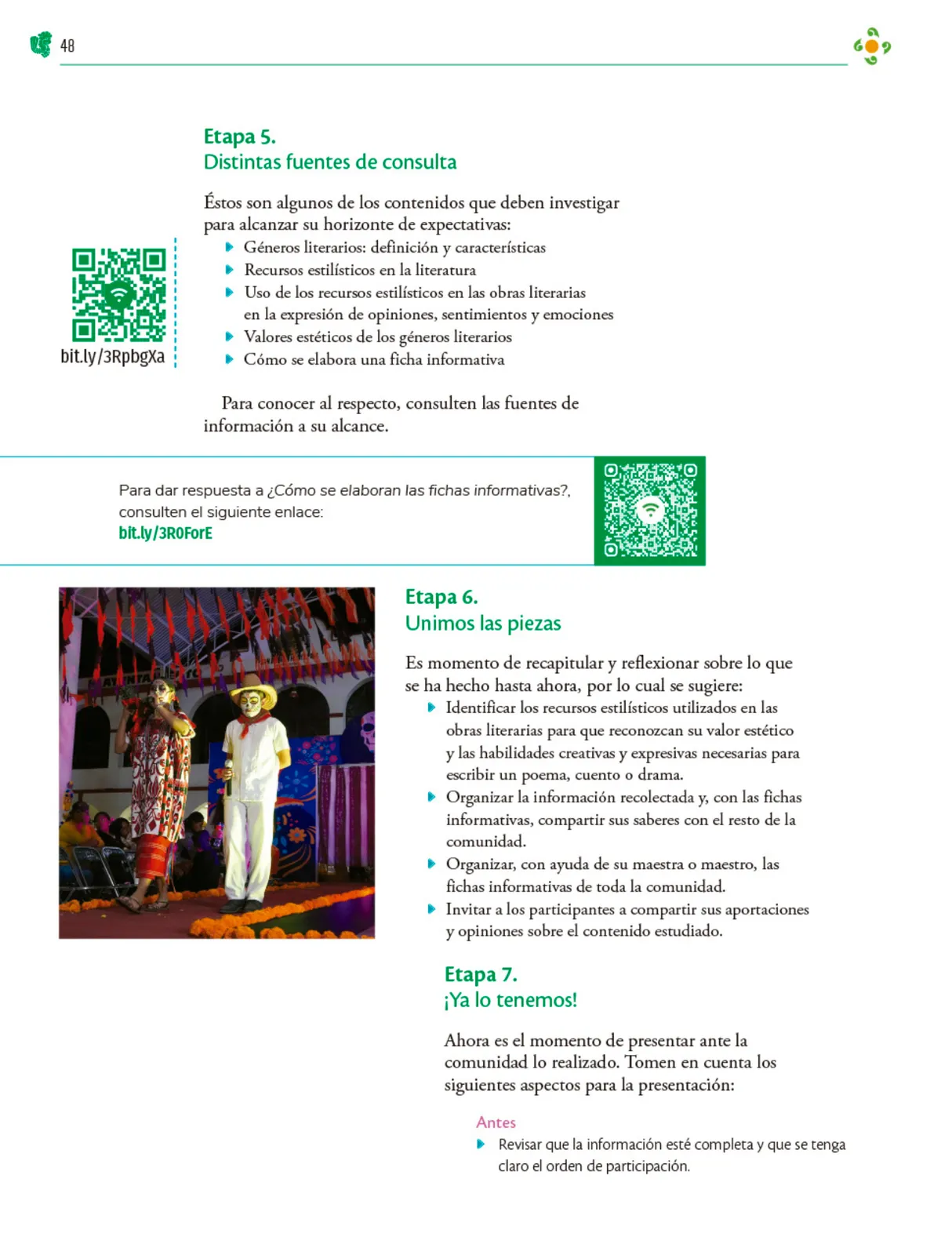Miniatura página 49 de Colección Ximhai. Nuestro libro de Proyectos.  Tomo II.   Libro de Educación Telesecundaria Grado 1°  Ciclo Escolar 2025 - 2026