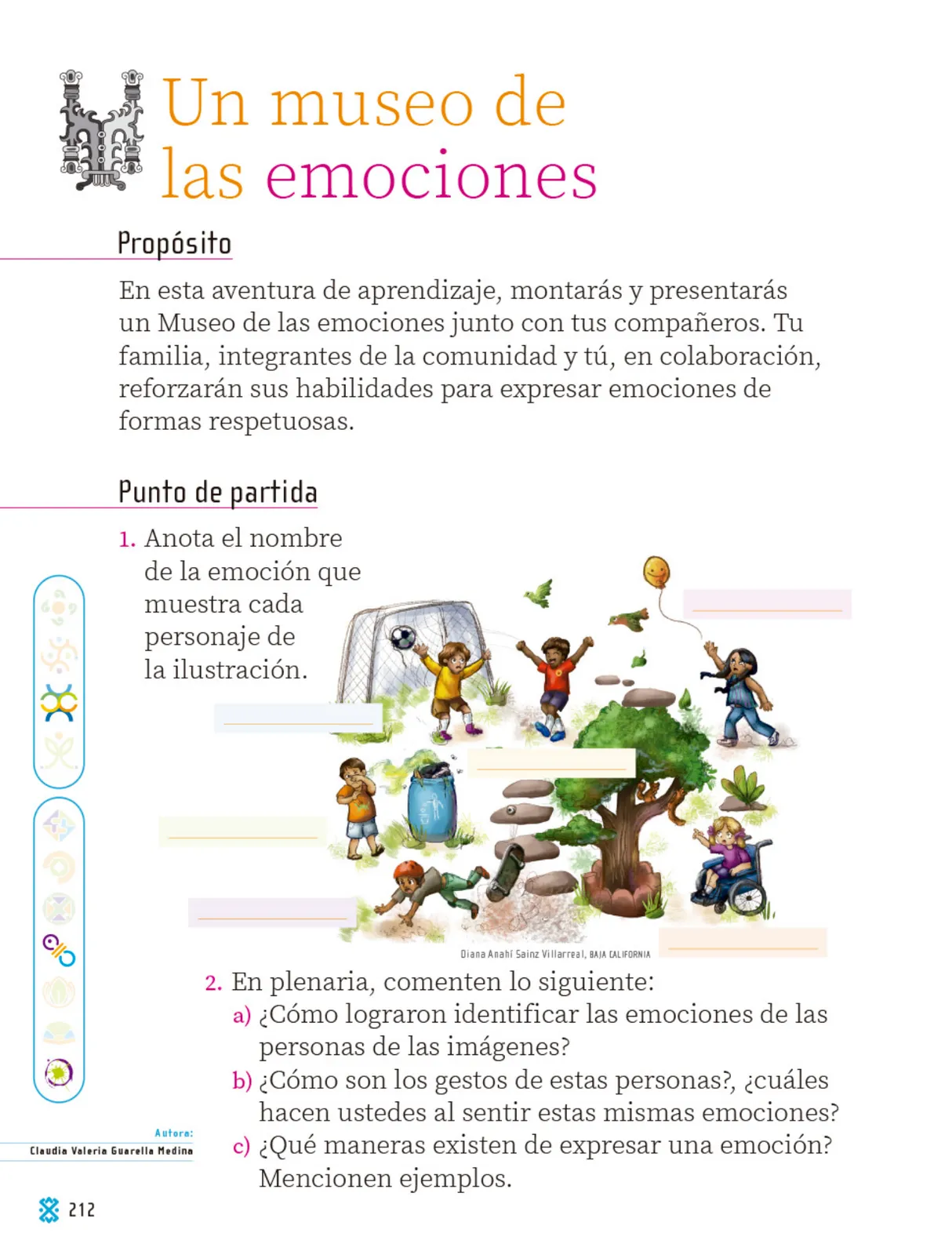 Página 213 de Proyectos Comunitarios. Libro de Educación Primaria Grado 1° Ciclo Escolar 2025 - 2026
