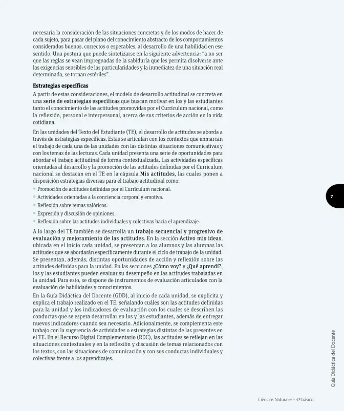 Página 8 de Ciencias Naturales – Tercero Básico | Texto del Estudiante MINEDUC – Descargar PDF · 2024