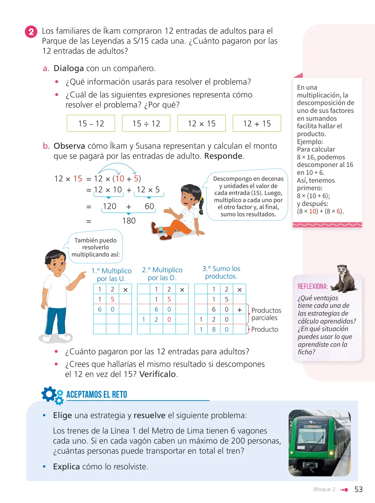 Página 55 de Texto de Matemática 4. Cuarto grado de Primaria · 2024