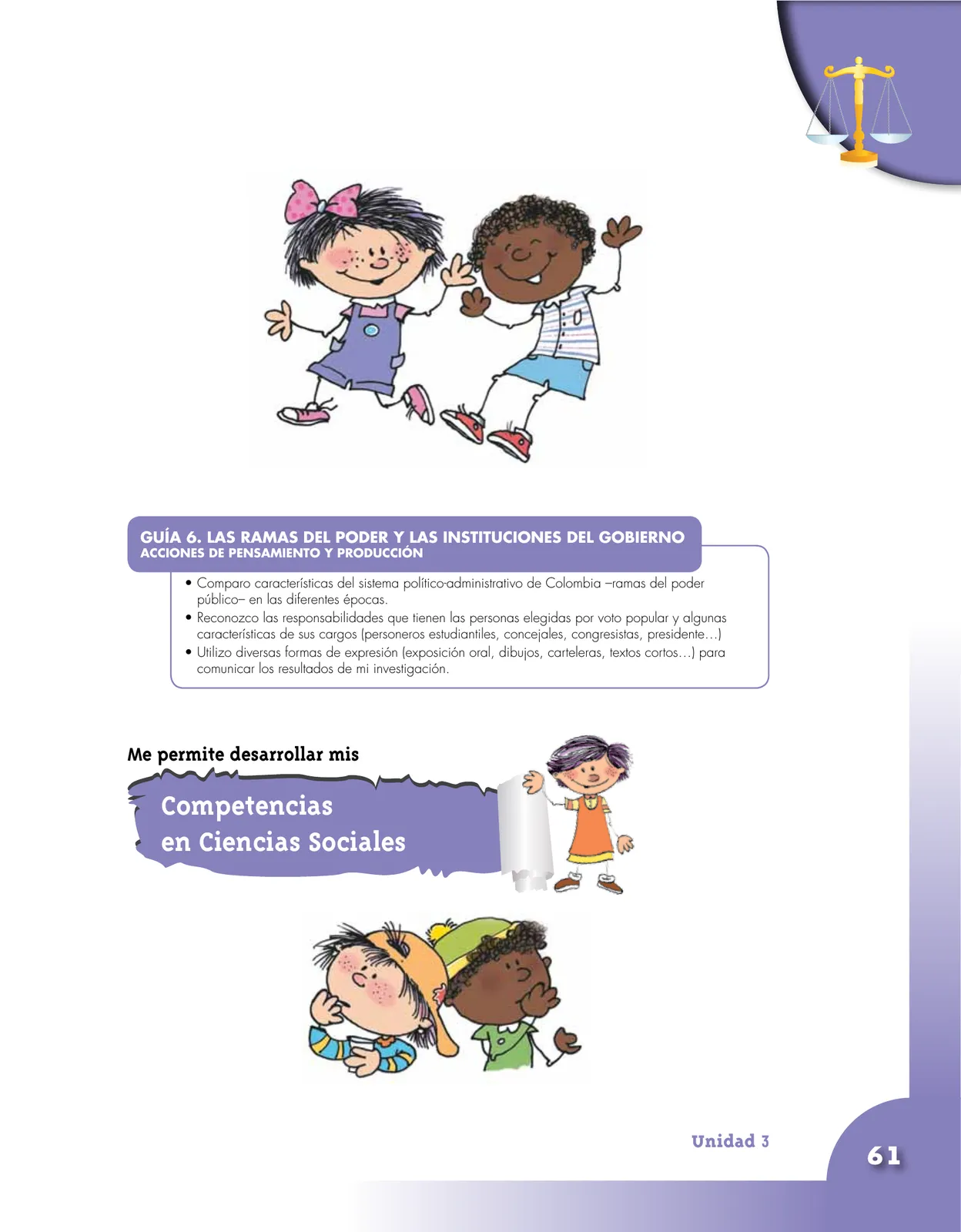 Página 61 de Ciencias Sociales 5° · Cartilla 01