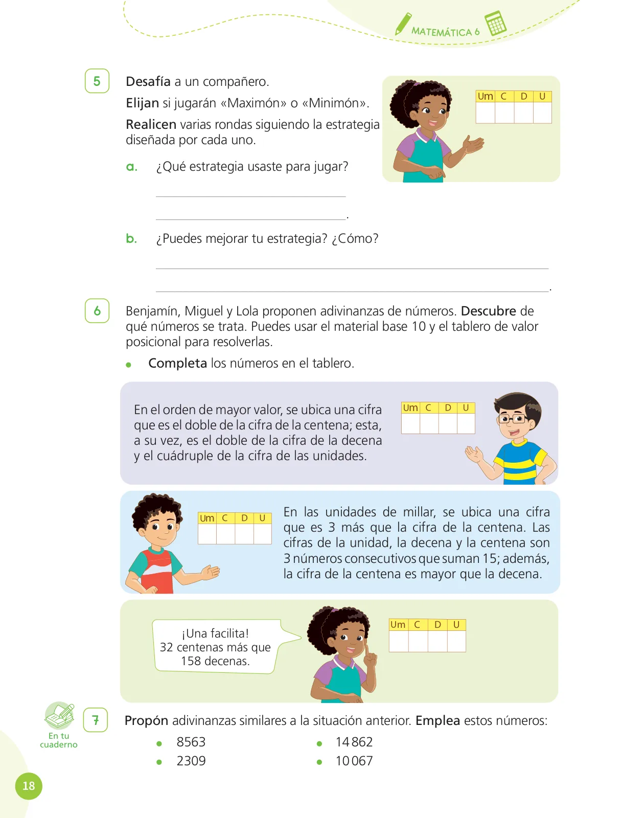 Página 20 de Cuadernillo de Matemática 6, sexto grado de Primaria · 2023