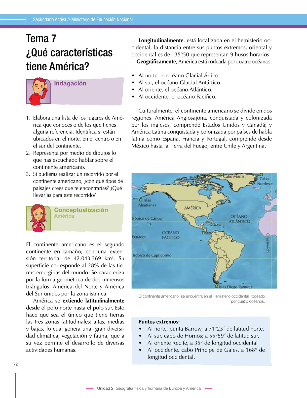 Miniatura página 72 de Ciencias Sociales 7° · Secundaria Activa