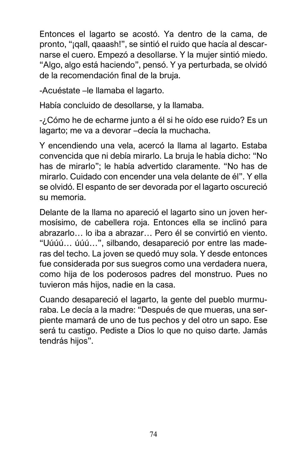 Miniatura página 74 de Arguedas, entre el fuego y el amor : textos seleccionados para estudiantes de Educación Básica · 2021