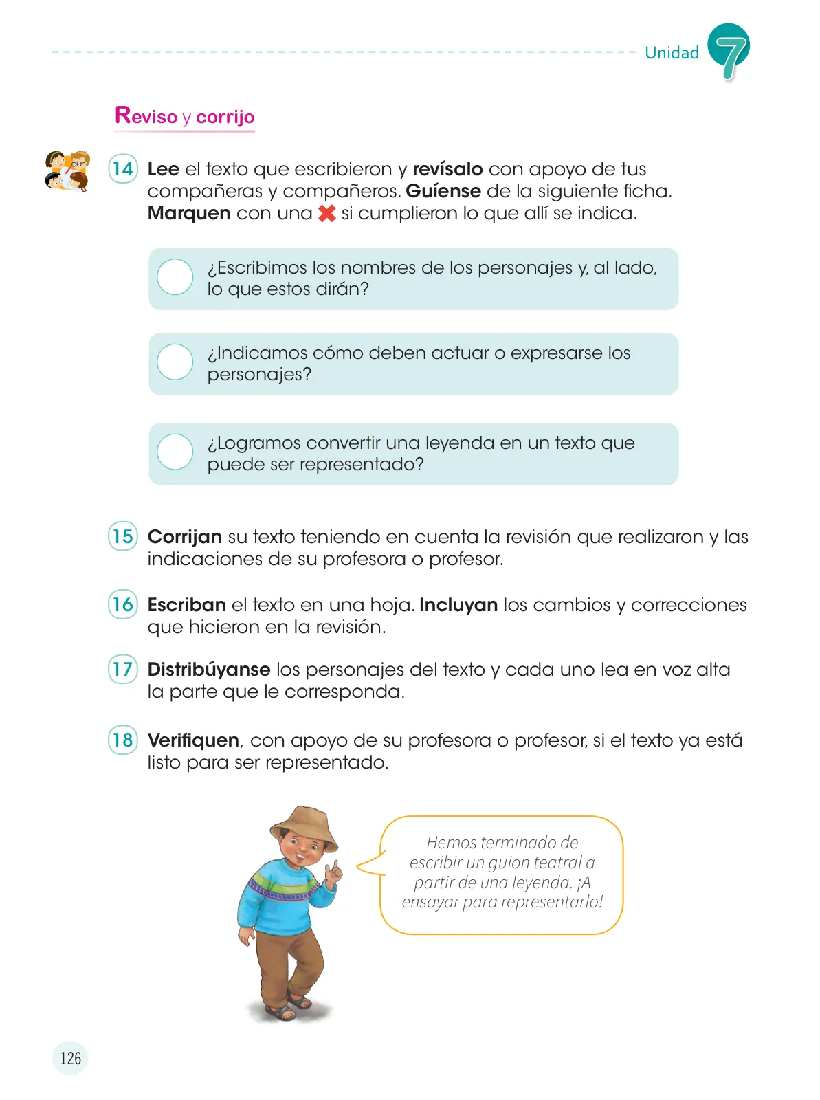 Miniatura página 128 de Comunicación 3 : cuaderno de trabajo para tercer grado de Educación Primaria 2019 · 2019