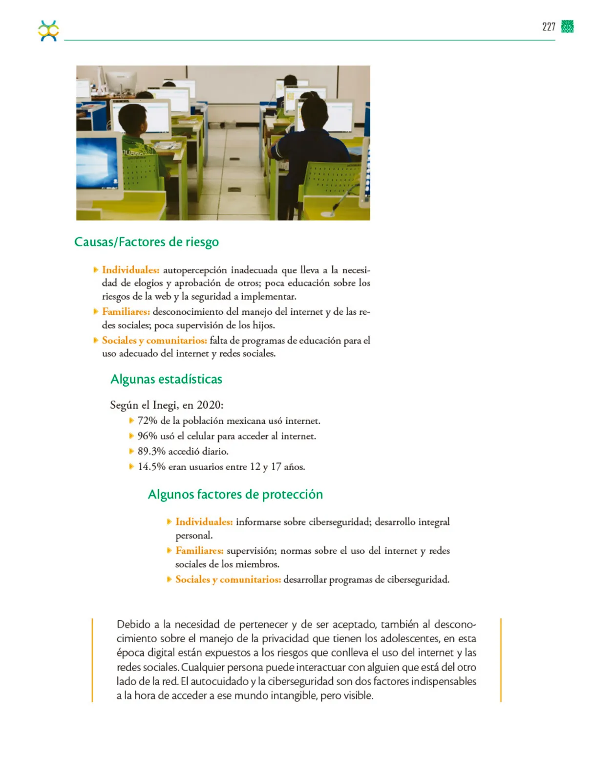 Miniatura página 228 de Colección Sk´asolil. De lo humano y lo comunitario.   Libro de Educación Telesecundaria Grado 2°  Ciclo Escolar 2025 - 2026