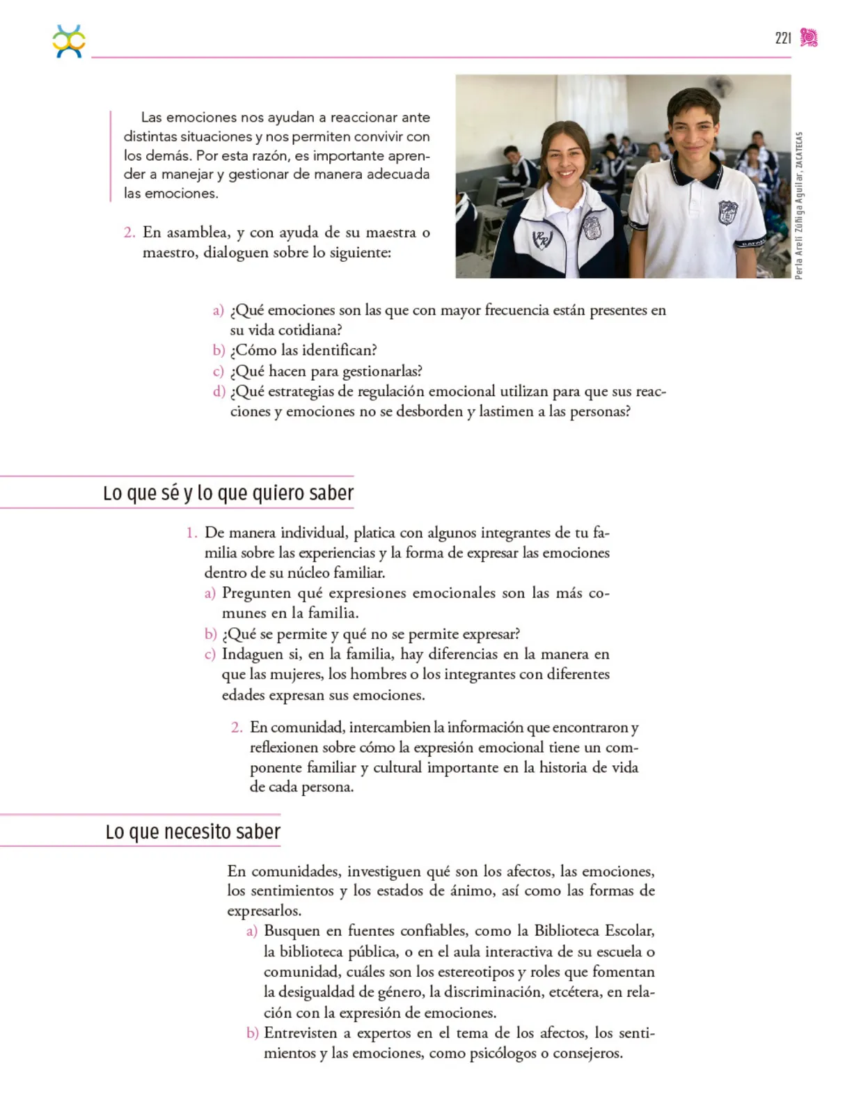 Página 222 de Colección Ximhai. Nuestro libro de proyectos. Libro de Educación Secundaria Grado 1° Ciclo Escolar 2025 - 2026