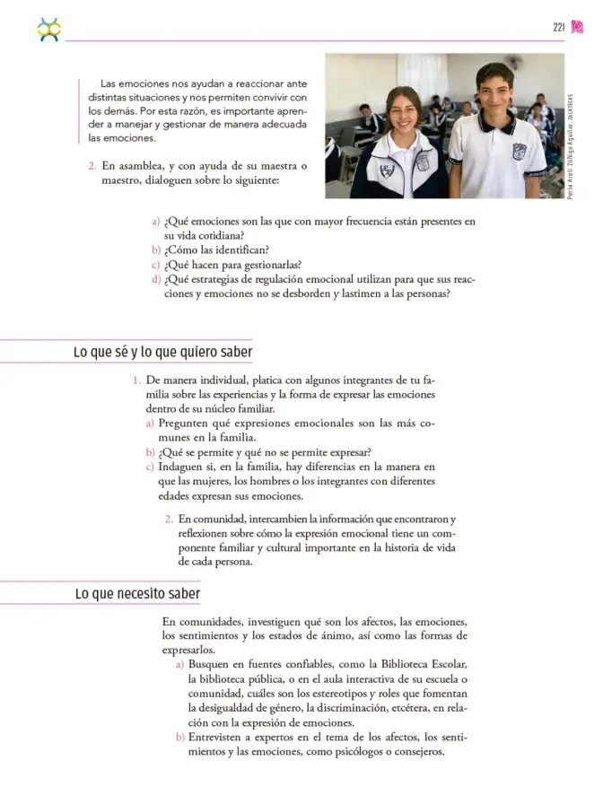Página 222 de Colección Ximhai. Nuestro libro de proyectos. Libro de Educación Secundaria Grado 1° Ciclo Escolar 2025 - 2026