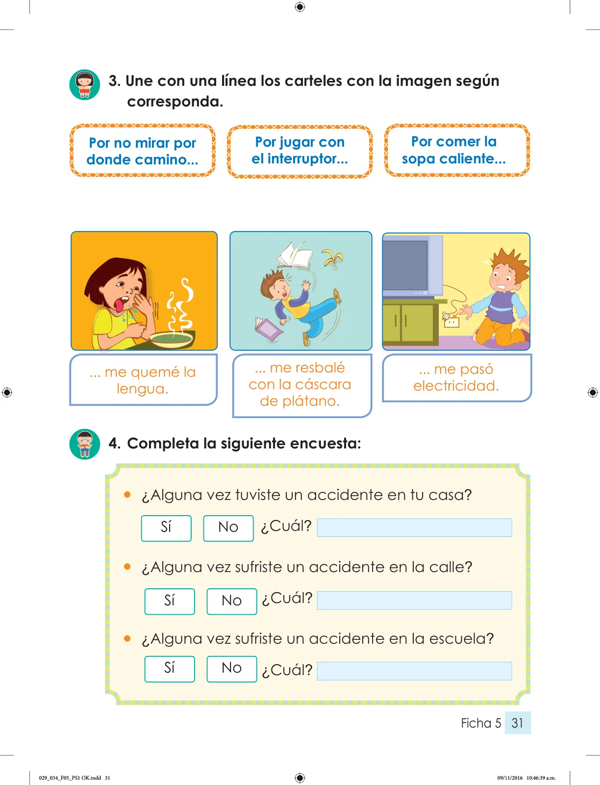 Miniatura página 4 de Cuaderno de fichas Personal Social 1. Primer grado de secundaria · 2016