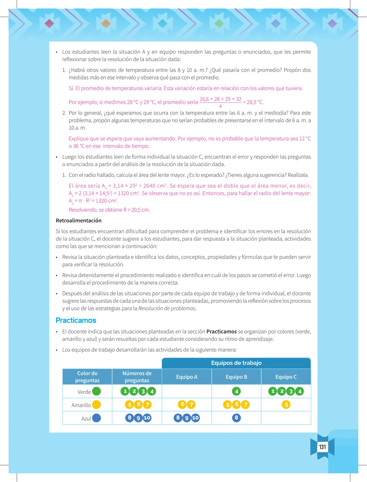 Página 133 de Resolvamos problemas 5 : manual para el docente 2018 · 2018