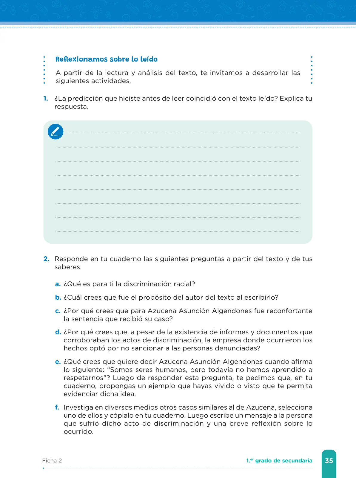 Miniatura página 37 de Fichas de aprendizaje de Comunicación 1 · 2024