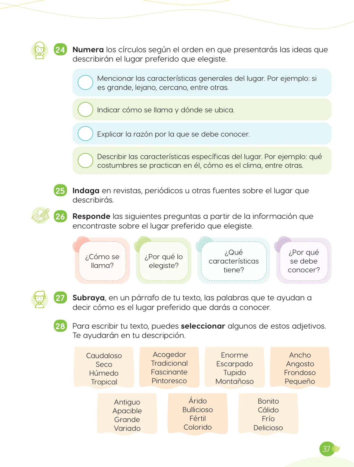 Página 39 de Cuadernillo de Comunicación 4, cuarto grado de Primaria · 2023